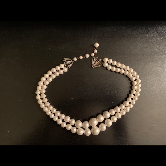 Vintage Double Layer Pearl Necklace - Picture 3 of 4